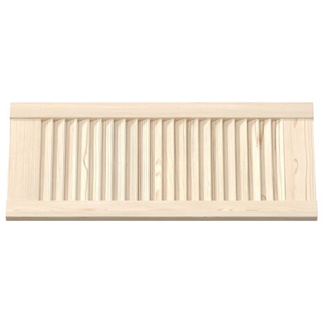 Kastdeuren met lamellen 4 st 69x29,5 cm massief grenenhout 6