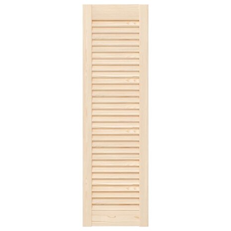 Kastdeuren met lamellen 2 st 99x29,5 cm massief grenenhout 5