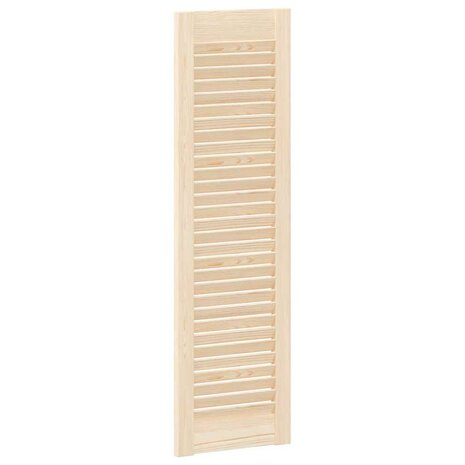Kastdeuren met lamellen 2 st 99x29,5 cm massief grenenhout 8