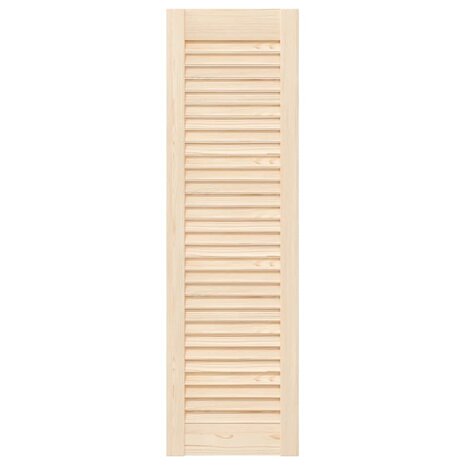 Kastdeuren met lamellen 4 st 99x29,5 cm massief grenenhout 5