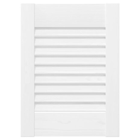 Kastdeuren louvredesign 4 st 39,5x29,5 cm wit 5