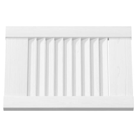 Kastdeuren louvredesign 4 st 39,5x29,5 cm wit 6