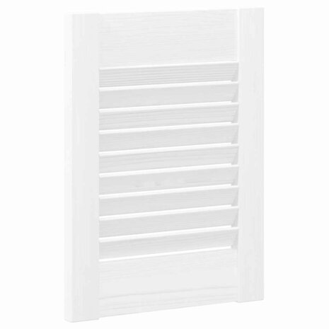 Kastdeuren louvredesign 4 st 39,5x29,5 cm wit 8