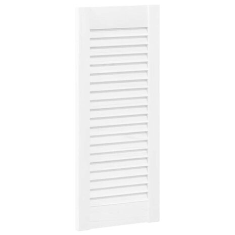 Kastdeuren louvredesign 2 st 61,5x29,5 cm wit 4