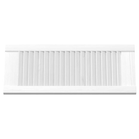 Kastdeuren louvredesign 2 st 61,5x29,5 cm wit 6