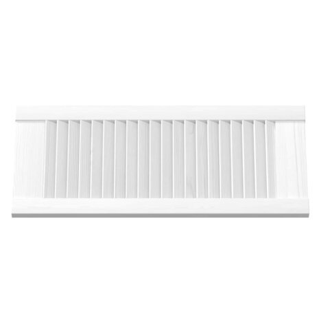 Kastdeuren louvre design 4 st 69x29,5 cm wit 6