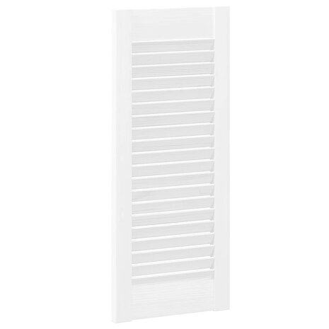 Kastdeuren louvre design 4 st 69x29,5 cm wit 8