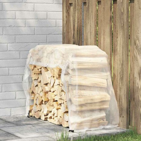 Doorzichtig zeildoek met zeilringen 1x2 m polyethyleen 1