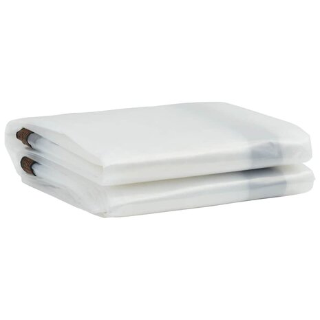 Doorzichtig zeildoek met zeilringen 2x5 m polyethyleen 3