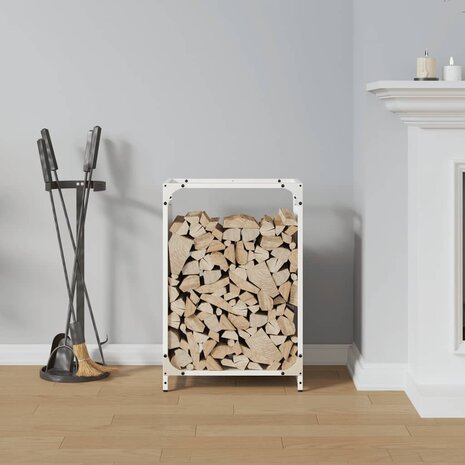 Brandhoutrek 44x28x65 cm koudgewalst staal wit 3