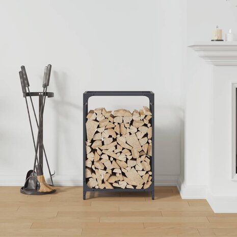 Brandhoutrek 44x28x65 cm koudgewalst staal antracietkleurig 3