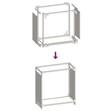 Brandhoutrek 60x28x65 cm koudgewalst staal olijfgroen 9