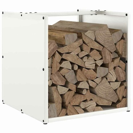 Brandhoutrek 40x40x40 cm koudgewalst staal wit 4