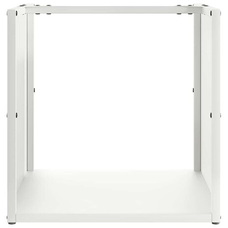 Brandhoutrek 40x40x40 cm koudgewalst staal wit 5