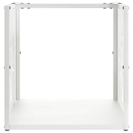 Brandhoutrek 40x40x40 cm koudgewalst staal wit 5