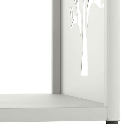 Brandhoutrek 40x40x40 cm koudgewalst staal wit 8