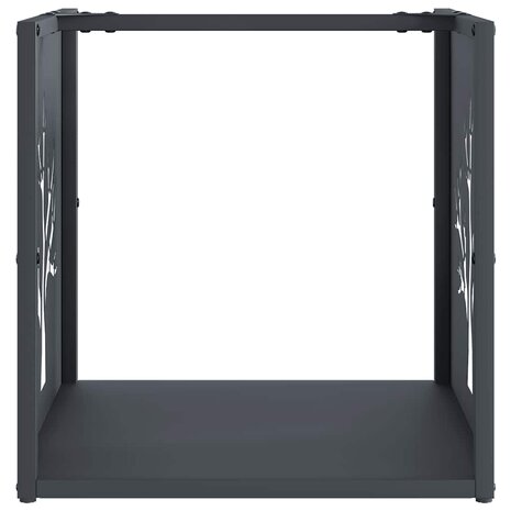 Brandhoutrek 40x40x40 cm koudgewalst staal antracietkleurig 5