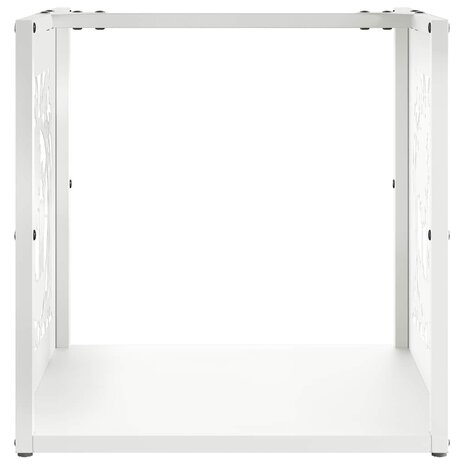 Brandhoutrek 40x40x40 cm koudgewalst staal wit 5
