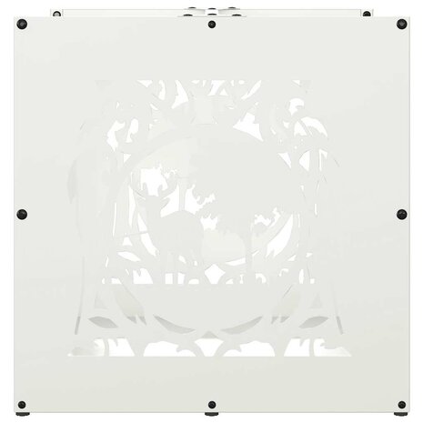 Brandhoutrek 40x40x40 cm koudgewalst staal wit 6
