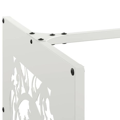 Brandhoutrek 40x40x40 cm koudgewalst staal wit 7