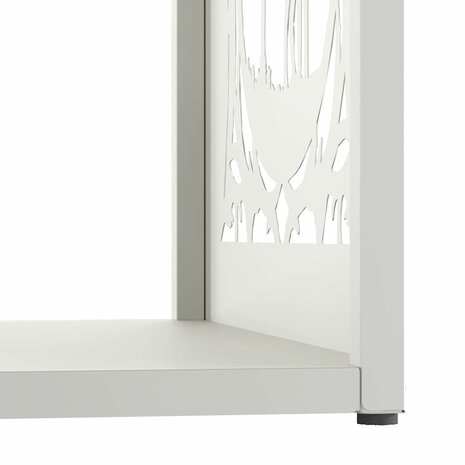 Brandhoutrek 40x40x40 cm koudgewalst staal wit 8