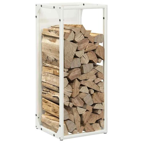 Brandhoutrek 25x25x60 cm koudgewalst staal wit 4