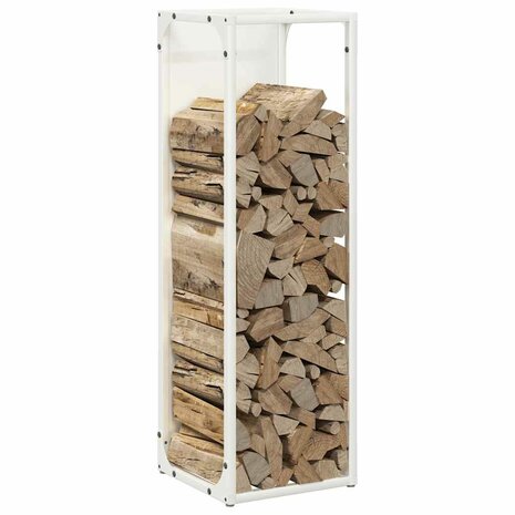 Brandhoutrek 25x25x80 cm koudgewalst staal wit 4