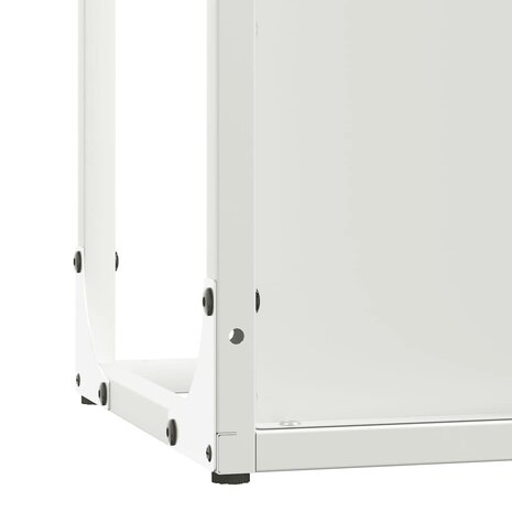 Brandhoutrek 25x25x80 cm koudgewalst staal wit 9