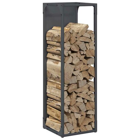 Brandhoutrek 25x25x80 cm koudgewalst staal antracietkleurig 4