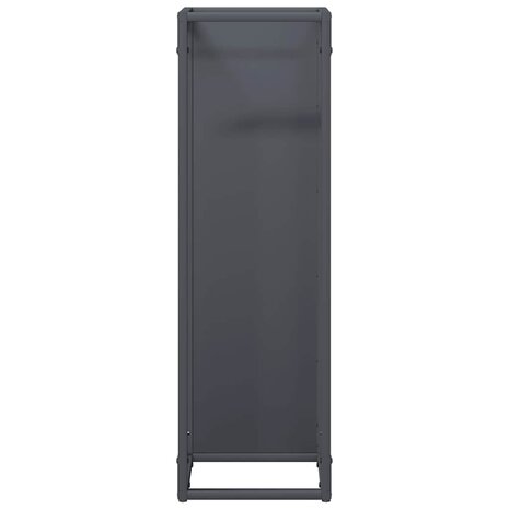Brandhoutrek 25x25x80 cm koudgewalst staal antracietkleurig 5