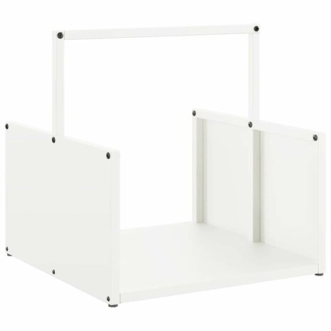 Brandhoutrek 40x40x40 cm koudgewalst staal wit 2