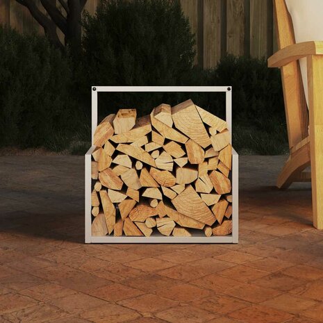 Brandhoutrek 40x40x40 cm koudgewalst staal wit 3