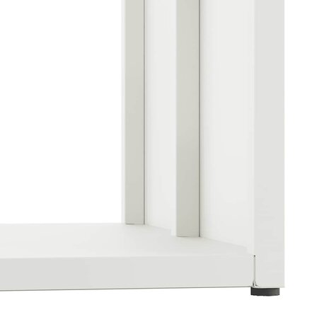 Brandhoutrek 40x40x40 cm koudgewalst staal wit 8
