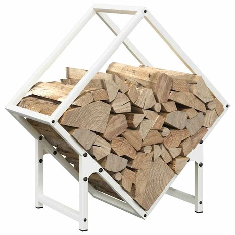 Brandhoutrek 50x25x50 cm koudgewalst staal wit 4