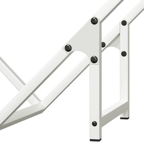 Brandhoutrek 50x25x50 cm koudgewalst staal wit 8