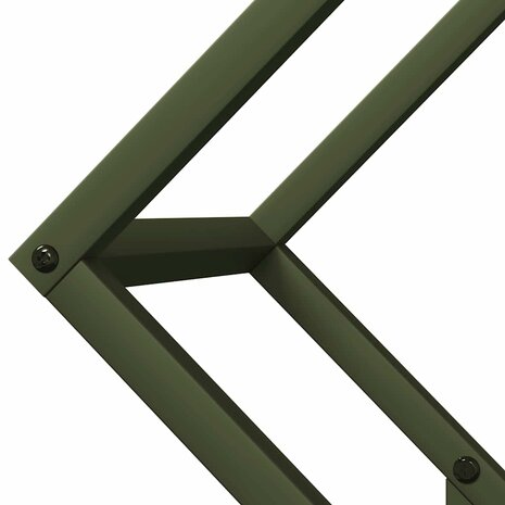 Brandhoutrek 50x25x50 cm koudgewalst staal olijfgroen 7