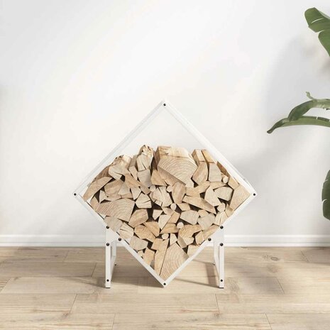 Brandhoutrek 60x25x60 cm koudgewalst staal wit 3