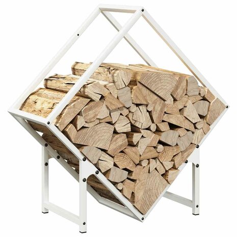 Brandhoutrek 60x25x60 cm koudgewalst staal wit 4