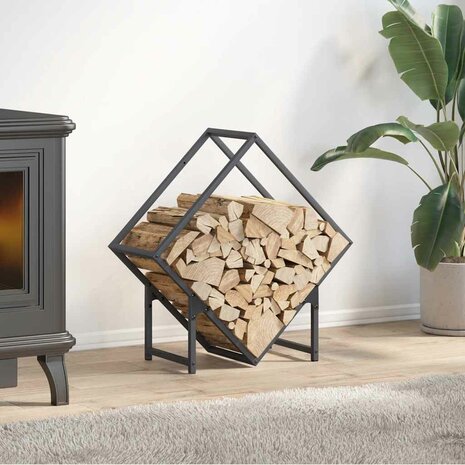 Brandhoutrek 60x25x60 cm koudgewalst staal antracietkleurig 1