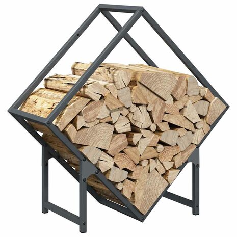 Brandhoutrek 60x25x60 cm koudgewalst staal antracietkleurig 4