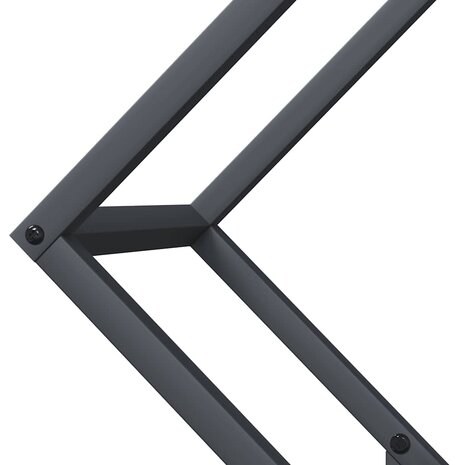 Brandhoutrek 60x25x60 cm koudgewalst staal antracietkleurig 7