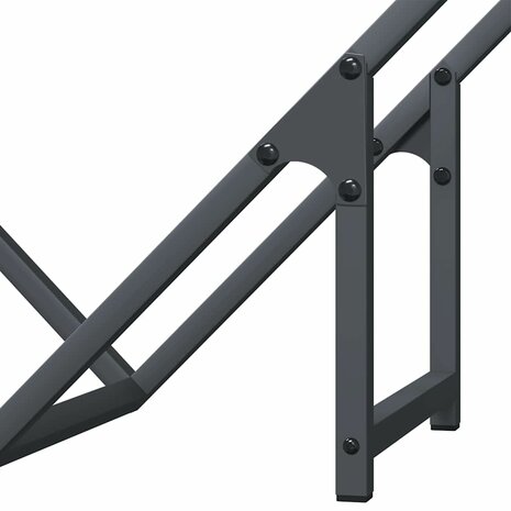 Brandhoutrek 60x25x60 cm koudgewalst staal antracietkleurig 8