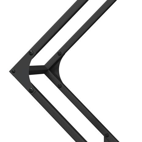 Brandhoutrek 80x25x80 cm koudgewalst staal zwart 7