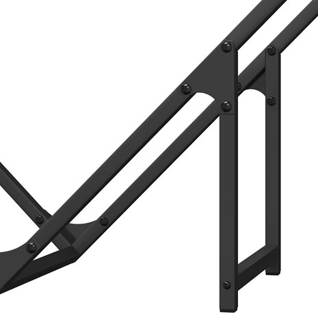 Brandhoutrek 80x25x80 cm koudgewalst staal zwart 8