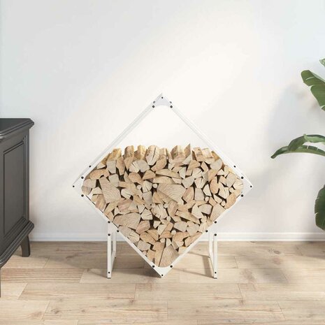 Brandhoutrek 80x25x80 cm koudgewalst staal wit 3