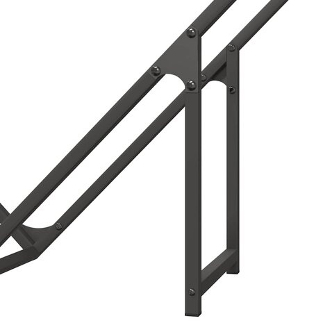 Brandhoutrek 100x25x100 cm koudgewalst staal zwart 8
