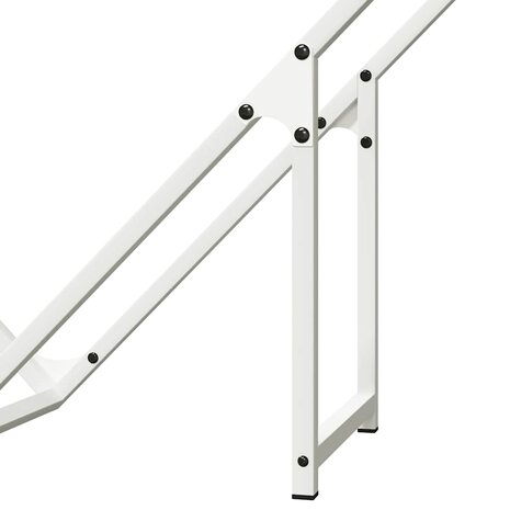 Brandhoutrek 100x25x100 cm koudgewalst staal wit 8