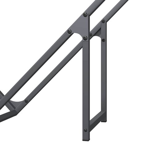 Brandhoutrek 100x25x100 cm koudgewalst staal antracietkleurig 8