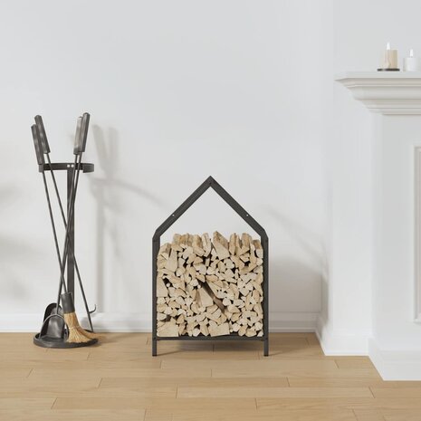 Brandhoutrek 40x25x60 cm koudgewalst staal zwart 3