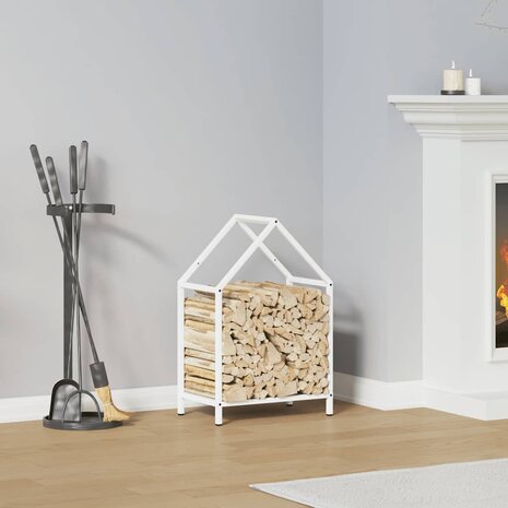 Brandhoutrek 40x25x60 cm koudgewalst staal wit 1